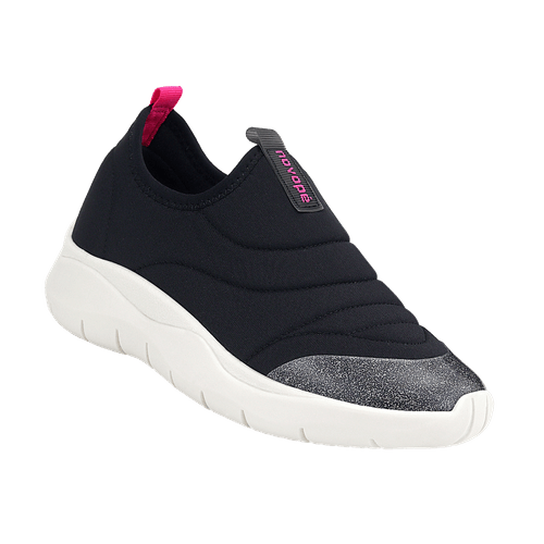 Tênis Infantil Novopé Comfy Preto Rosa