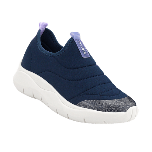 Tênis Infantil Novopé Comfy Marinho Lilás