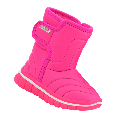 Bota Infantil Novopé Cano Alto Resistente a Água Pink