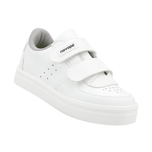 Tênis Infantil Novopé Calce Fácil com Velcro Branco