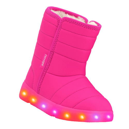 Bota Infantil Novopé Luzinha Pisca Pisca Lã Sintética Pink