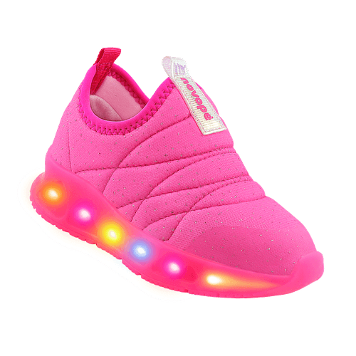 Tênis Infantil Novopé Luzinha Pisca Pisca Pink