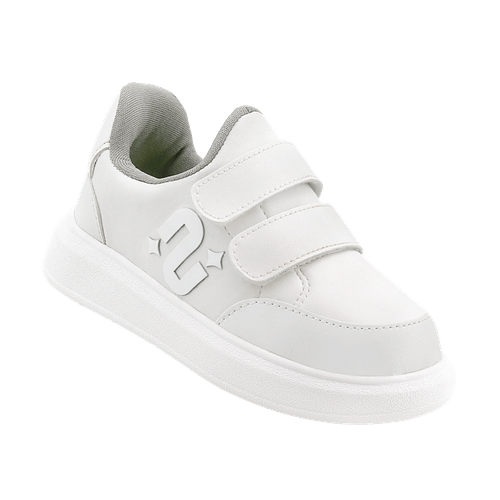 Tênis Infantil Novopé Velcro Original Branco Branco