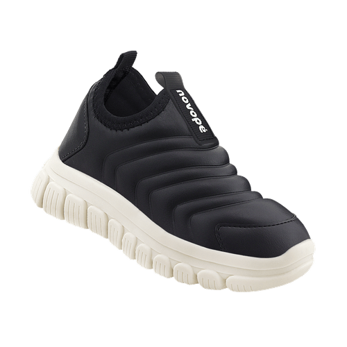 Tênis Infantil Novopé Soft Dry Preto Off White