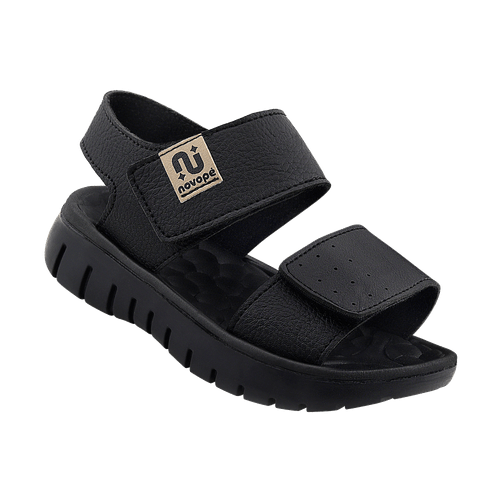 Sandália Infantil Novopé Flat Casual Preto