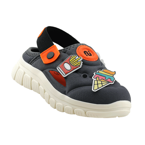 Chinelo Infantil Novopé Flexyfun2 Super Flexível Cinza Off White