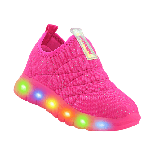 Tênis Infantil Novopé Soft LED Pink