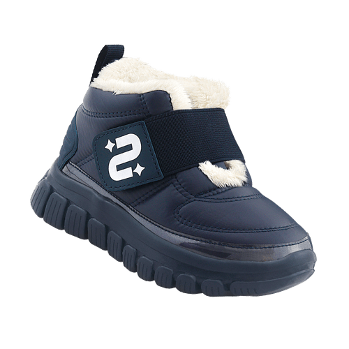 Bota Infantil Novopé com lã sintética Be free Azul Marinho