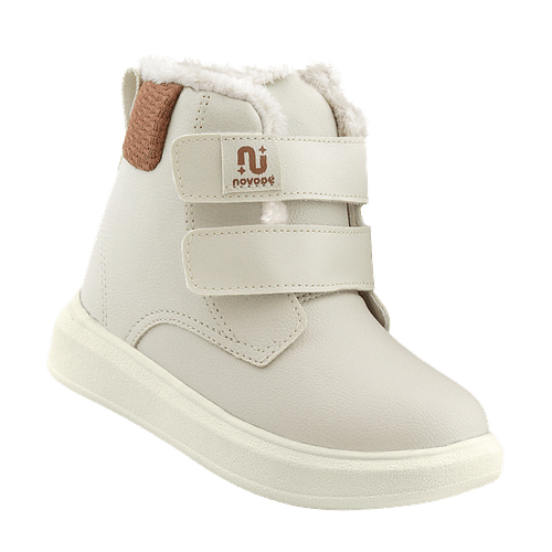 Bota Infantil Novopé cano alto com Lã Sintetico Bege