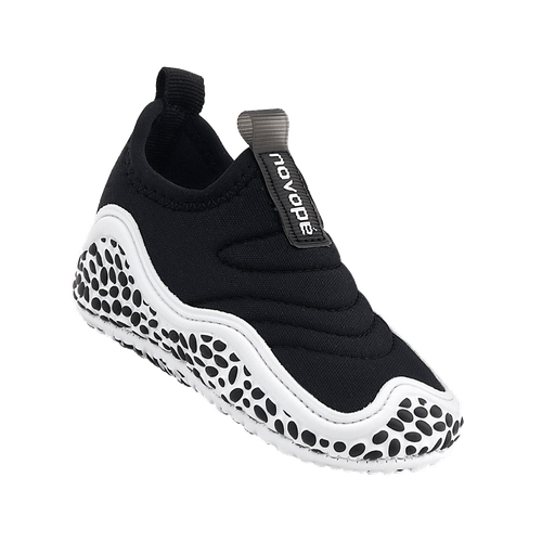 Tênis Baby Novopé Antiderrapante Preto Branco