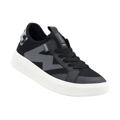 TÊNIS STREET TECH PATTERNED PRETO BRANCO