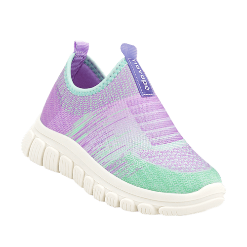 Tênis Infantil Novopé Soft Tech Degradê Roxo com Verde