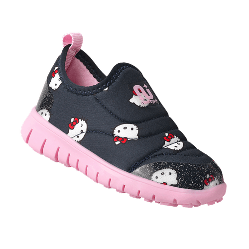 Tênis Infantil Hello Kitty Novopé Ultra Flex Bege com Glitter