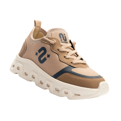 Tênis Infantil Novopé Ultra Tech Bege Mescla Marinho