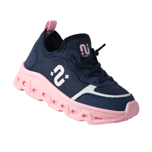 Tênis Infantil Novopé Ultra Tech Marinho com solado Rosa BB