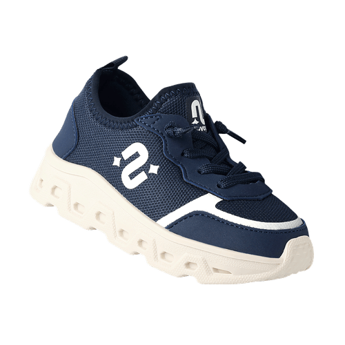Tênis Infantil Novopé Ultra Tech Marinho com solado Off White